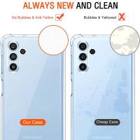 Funda De Silicona Transparente Para Samsung Galaxy A05 A05S A15 A04s A04 A04E A14 A24 4G A34 A54 5G Antigolpes Y Resistentes a Arañazos Y Huellas 1.5MM - details 6
