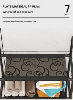 Estante de almacenamiento para inodoro 3 capas, estante multicapa sin perforaciones para lavadora, estante de cocina de pie, ahorra espacio, accesorios de baño - details 10