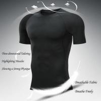 Camiseta De Compresión Para Hombre Running Quick Dry Camiseta De Fútbol Para Fitness Gimnasio Deportiva Transpirable Con Mangas Cortas - details 10