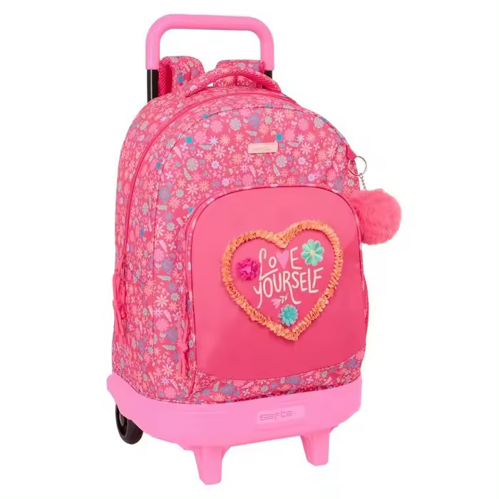 Mochila Escolar con Carro Compact Extraíble Safta Feeling – Diseño Elegante y Funcionalidad para Estudiantes - 1
