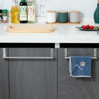 Rack De Toalla De Acero Inoxidable 1PC Soporte Colgante Para Puerta Baño Cocina Armario Herramienta De Almacenamiento Fácil Instalación - details 4