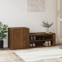 vidaXL Mueble Zapatero Madera Contrachapada Armario Pasillo Entrada Color Blanco,  Gris hormigón,  Gris sonoma - details 6