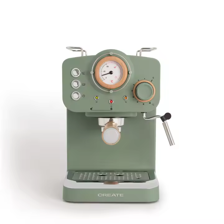 CREATE - Cafetera express acabado mate Presión 20 bar Capacidad 1,25L - THERA RETRO - 1