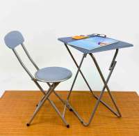 The Secret Home Taburete Plegable de Cocina - Silla Plegable de Metal - Asiento y Respaldo Acolchado - Interior y Exterior - Alto 72 Cm - Ø30 Cm - Varios Colores - details 5