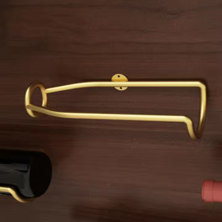 Soporte De Metal Para Vino Y Cerveza De Wall-Mounted Rack Accesorios De Guarda-Vinos Para Bodegas Y Exhibición De Champagne - 1