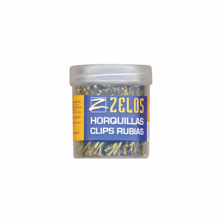 ZELOS HORQUILLAS CLIPS RUBIAS 240 UDS (4BC) - 1