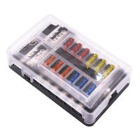 Caja De Fusibles 12V 32V Con Portafusibles M5 Y 6/12 Maneras Con Cubierta De Plástico Y Luz LED Para Coche Barco Marina - details 9