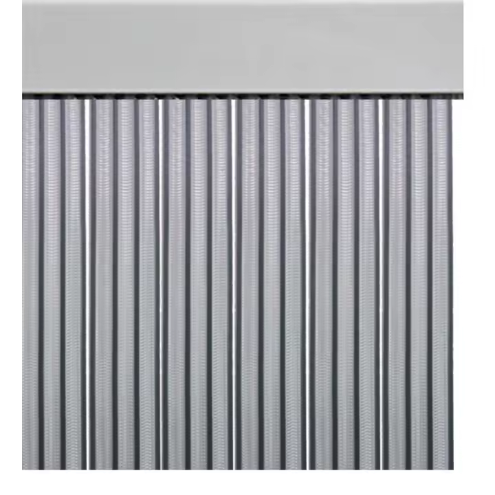 Cortina tiras cintas 90 cms negro transparente para puertas [0809007] - 1