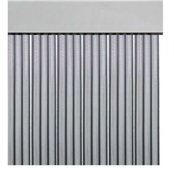 Cortina tiras cintas 90 cms negro transparente para puertas [0809007] - 1