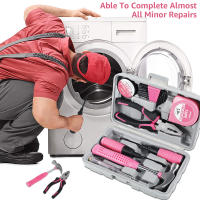 Kit De Herramientas Domésticas 24/13pcs Con Martillo Llave Allen Cinta Eléctrica Y Banda De Prueba Para Reparación De Muebles Y Armarios - details 1