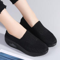 Zapatillas De Verano Para Mujer Moda Plataforma Sólida Colorido Zapatos Planos Casual Transpirables Tacón Bajo Para Caminar - details 6