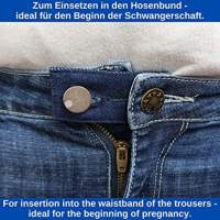Extensor de cinturón para jeans y pantalones, juego de 3, extensor de cintura hasta - details 1