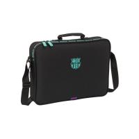 Cartera Extraescolar Maletín Portatodo F.C. Barcelona  - Bandolera, Cómoda y Versátil, Calidad y Resistencia, 38x6x28 cm, Color Negro - details 0