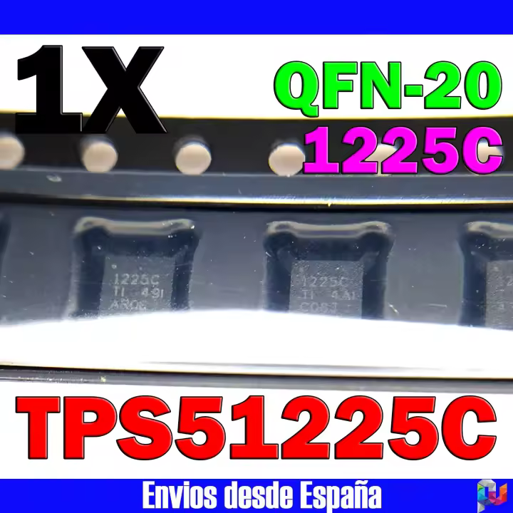 1x TPS51225C TPS51225 51225C 51225 1225C TPS51225CRUKR QFN-20 1 Unidad - 1