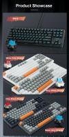 Teclado Mecánico De Juego E-YOOSO K620 Con Retroiluminación Monócrata USB De 87 Teclas Switch Azul Y Rojo Para Laptop Y PC - details 12