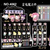 24pcs Bolígrafos De Gel Hello Kitty Sanrio Neutros Con Estampado De Parche Metálico Suministros De Oficina Y Estationería Para Estudiantes Y Regalos Para Niños - details 0