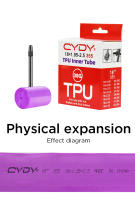 Tubo Interno De Bicicleta CYDY TPU Para Rueda De 18 Pulgadas 355 Compatible Con Tamaños 18x1.95 2.00 2.10 2.125 2.25 2.35 2.40 2.50 Pieza - details 10