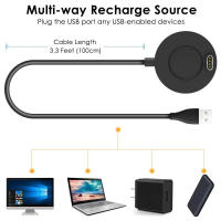 Carcasa De Carga USB Y Cubierta Para Garmin Vivoactive 3 4 4S Fenix 7 7x 7s 5 5S 5X 6 6S 6X Enduro MK2 MK1 Venu 2 2S Material De Silicona Compatible Con Garmin - details 2