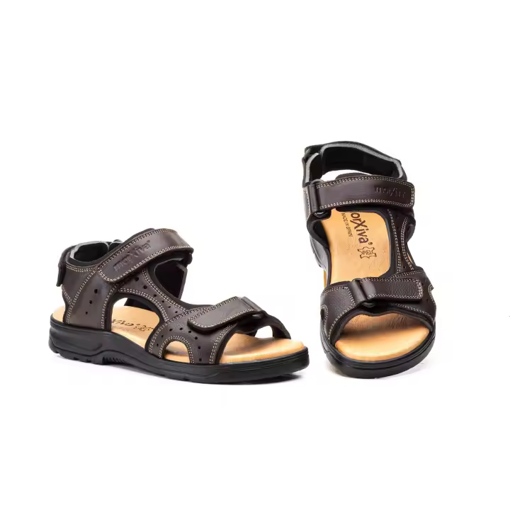 BABANOR® · Sandalias GORAN - Sandalias de hombre,  Cuero Auténtico, Nueva Tendencia para Verano 2024, Ultra Cómodas y Duraderas, Suela de goma, Cierre Velcro - 1