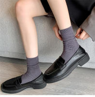 Calcetines Para Mujer Transpirables Basicos Y Sencillos De Color Caramelo Cómodos Y Coloridos Calcetines De Pies Frescos De Algodón Poliéster Y Spandex - details 1
