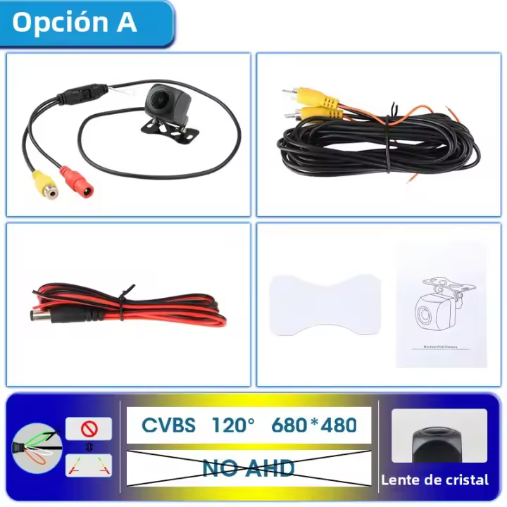 Cámara De Visión Trasera Para Coche JMCQ 175° 1920x1080P AHD Impermeable Con Visión Nocturna Para Monitor De Coche - 1