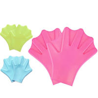 Guantes de silicona para natación de braza, media palma, palmas para remar, adolescentes, buceo, natación autónoma, entrenamiento especial para niños y adultos. - details 9