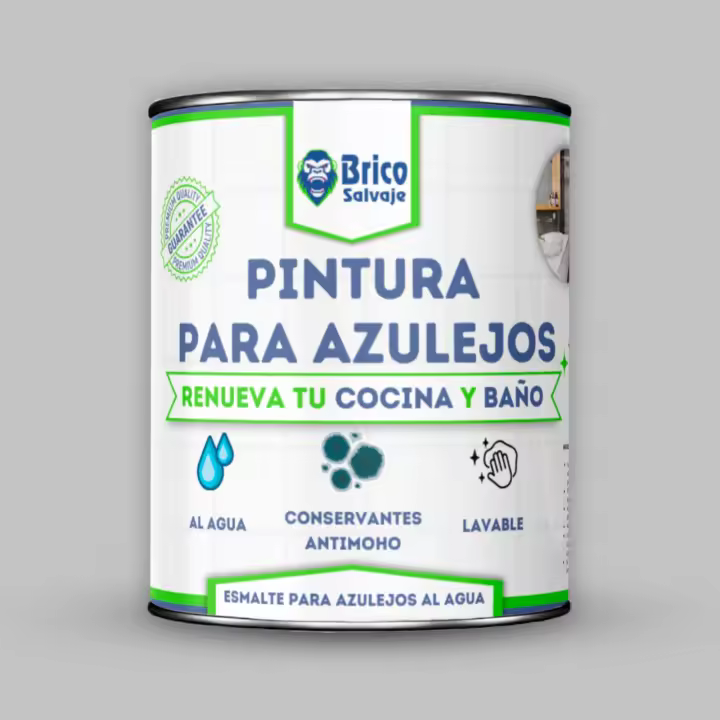 Pintura Para Azulejos Satinado Bricosalvaje  Renueva tus Azulejos con Acabado Duradero  Hecho en España - 1