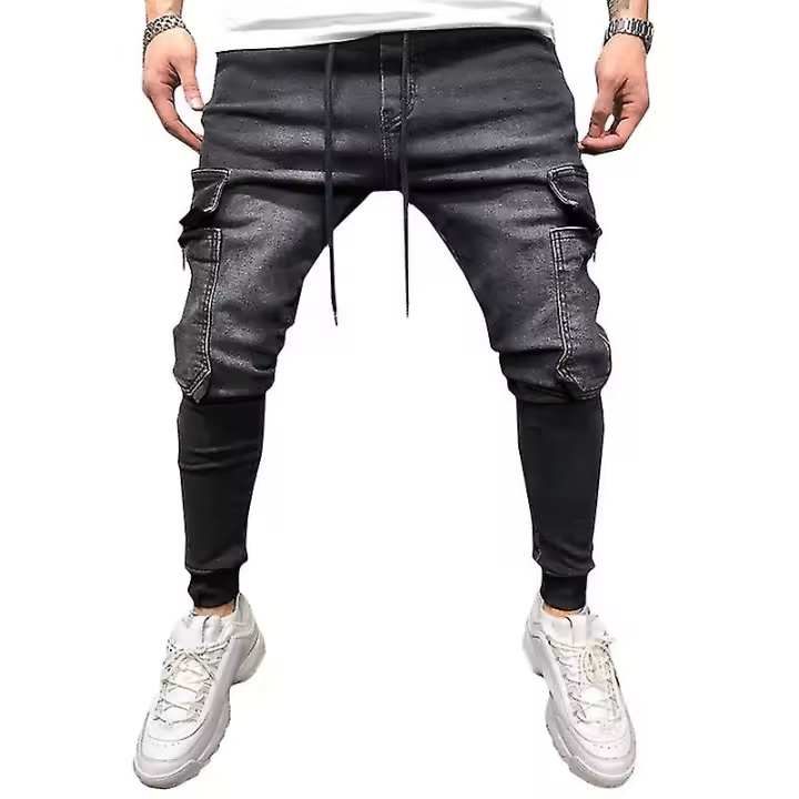 Jeans de hombre, pantalones de mezclilla, pantalones slim fit y elásticos. - 1