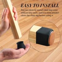 16pcs Protекторes De Pies De Muebles De Silicona Antideslizantes Con Tapete De Goma Para Pisos De Madera Protección Contra Rasguños Y Ruido - details 4