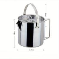 Cacerola De Acero Inoxidable Compacta Y Portátil De 1.2L Para Camping Picnic Y Barbacoas Colgantes Sin Despliegue Material De Alta Calidad - details 1