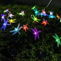 Luces Solares De Libélula Para Jardín 6LED Impermeables Con Palito Para Decoración De Camino Patio Exterior Arte Deco - details 7