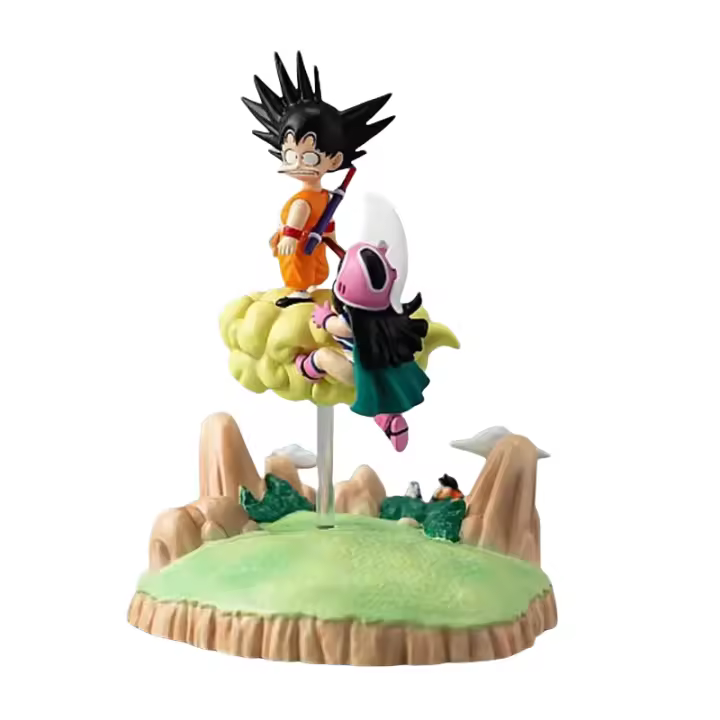 Figura De Colección Anime Dragon Ball Z Goku & Chichi 8cm/3.14in Modelo Estatua Juguete Regalo Para Adultos - 1