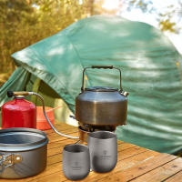 Tomshoo  De Titanio Aislada Para Camping Y Senderismo Vaso Doble Muralla Para Bebidas Resistente Al Agua Hervida Accesorio De Camping Esencial - details 8