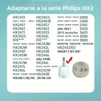 Cabezas De Repuesto Para Cepillo De Dientes PH H-X2033/H-X2421/ HX-2431/HX-2451/HX2461/HX2471/HX2023 Con Cubierta Para Adultos 5/10 Piezas - details 3