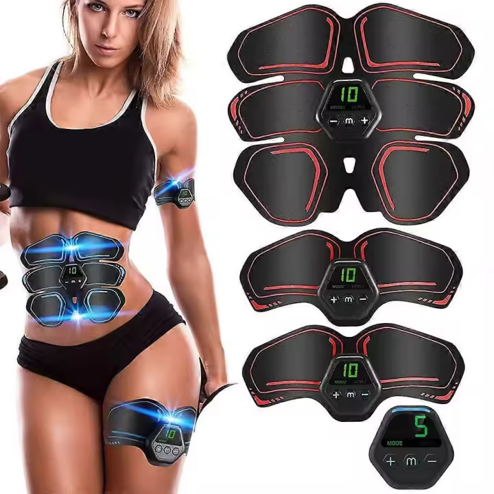 PIAO Muscle Toner Abdominal Toning Belt ABS Toner Body Muscle Trainer Wireless Portable Unisex Fitness Training Gear for Abdomen/Arm/Leg Training Home - 1