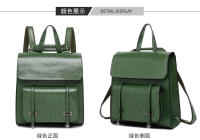 Mochila De Cuero Genuino Para Mujer Bolsa De Viaje Con Portátil Capacidad De 20-35 Litros Estilo Preppy Saco De Hombro - details 13