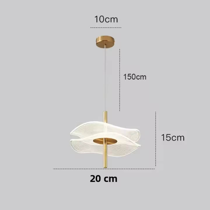 Lámpara Colgante Nórdica LED Para Iluminación Interior Decoración De Hogar Comedor Sala De Estar Escaleras Material Acryl Y Hierro Fuente De Luz LED - 1