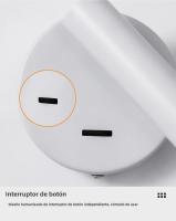 Lámpara De Pared LED Moderna Rotatable Y Ajustable Para Lectura Luz De Noche Para Dormitorio Sala De Estar Estudio Iluminación Doméstica - details 16