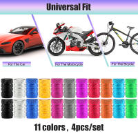 AUTCOAT 4Pcs/Set Cubiertas De Válvula De Neumático Aluminio Antipolvo Para Coche Cubiertas De Válvula De Rueda De Automóvil - details 5