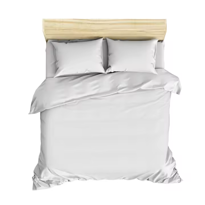 Wellhome Juego de Ropa de Cama Algodón Suave - Funda Nórdica 240x220 Blanco | Set de 2 Fundas de Almohada - 1