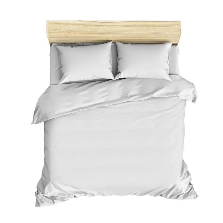 Wellhome Juego de Ropa de Cama Algodón Suave - Funda Nórdica 240x220 Blanco | Set de 2 Fundas de Almohada - 1