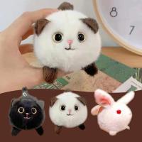 Llavero De Gato Lindo Con Cola Saltarina Muñeco De Peluche Colgante Para Puerta Y Bolsa Perrito De Peluche Llavero De Animales Cartoon Para Niñas Moda Regalo Para Mujeres - details 3