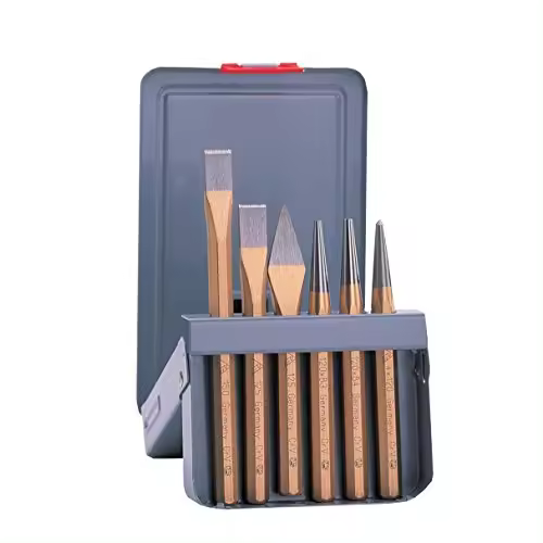 Rennsteig 421 002 0 - Estuche metálico con 6 herramientas de impacto Rennsteig - 1