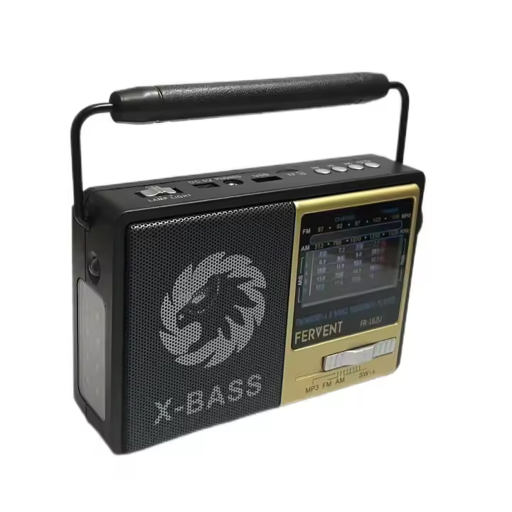 Radio Portátil Retro AM FM Con Altavoz Integrado Mejor Receptor Y Batería Recargable SW1-6/USB/TF Uso Interior Y Exterior - 1