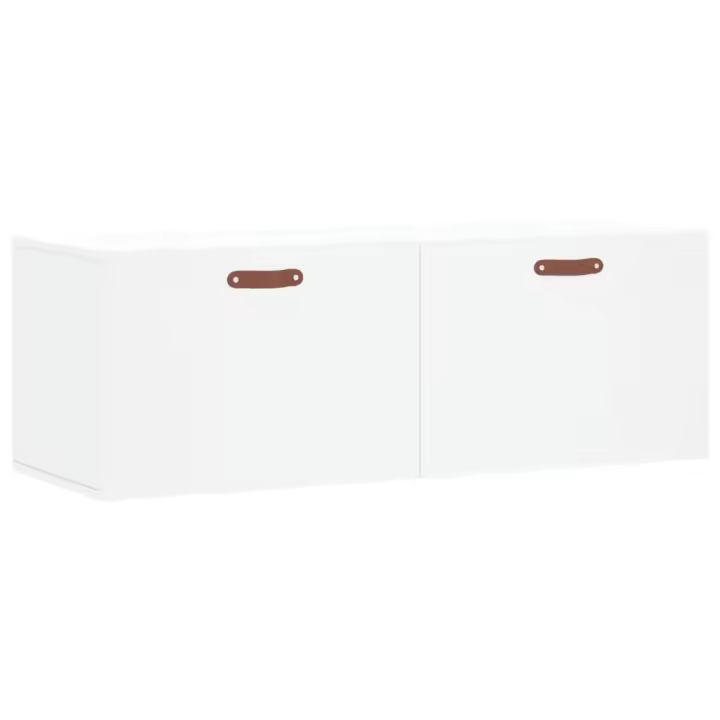Armario de pared madera de ingeniería blanco 100x36,5x35 cm - 1