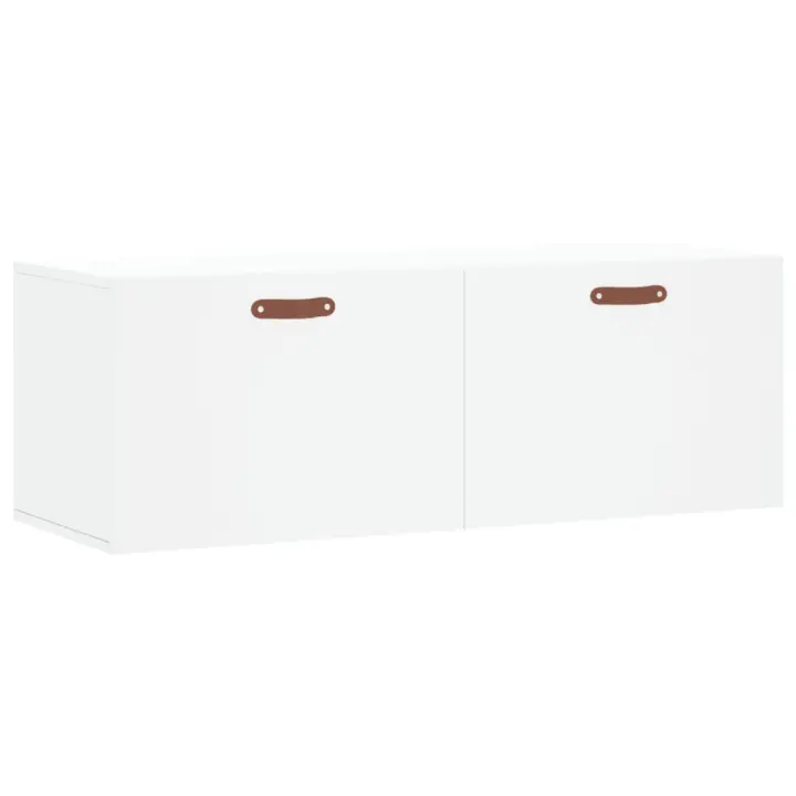 Armario de pared madera de ingeniería blanco 100x36,5x35 cm - 1