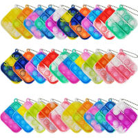 30Pcs Llaveros Mini Pop Juguetes Antiestrés Para Niños Regalos De Cumpleaños Y Año Nuevo Para Clase Y Carnaval - details 0