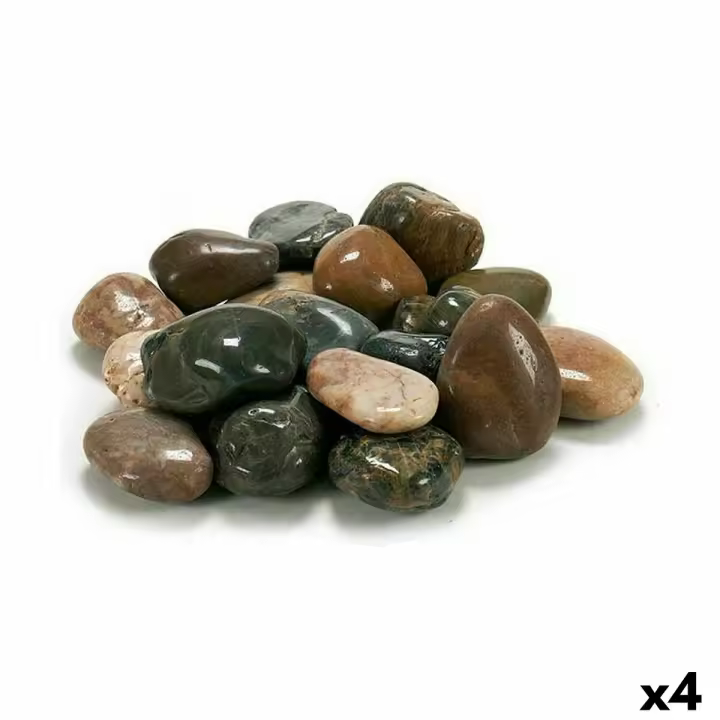 Piedras Decorativas Ibergarden 3MG Marrón Gris 3 Kg (4 Unidades) - 1