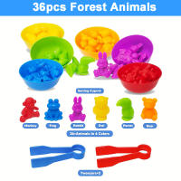 Juguete Montessori De Identificación De Animales Y Cuentas Color Sorting Dinosaurio Para Niños Regalo Desarrolla Habilidades De Color Y Conteo - details 6