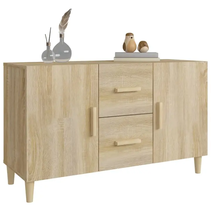 vidaXL Aparador de madera de ingeniería roble Sonoma 100x36x60 cm - 1